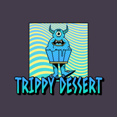 Logo Generator for Acid Music Featuring a Trippy Monster Graphic