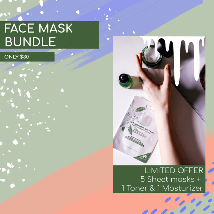 Ad Banner Creator for a Face Mask Bundle Offer