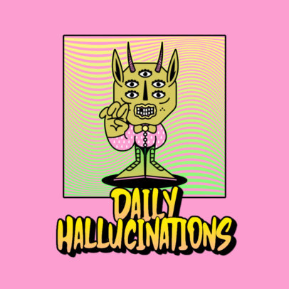 Online Logo Maker for a 70's Acid Rock Music Channel