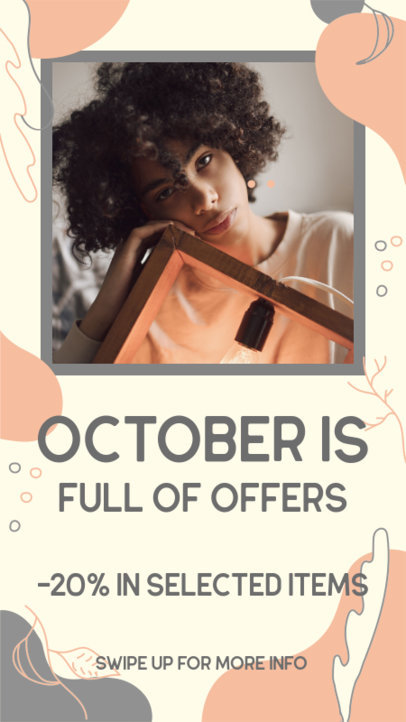 Instagram Story Template for a Special Fall Offer Announcement