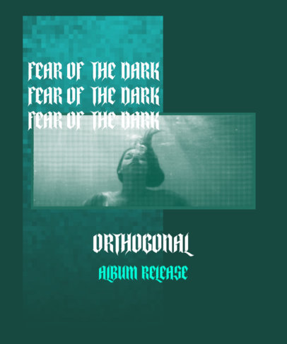 T-Shirt Design Maker for a Dark Musician's New Album 2940F