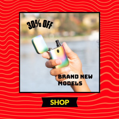 Ad Banner Design Template for a Dropshipping Offer of Lighters 2937f