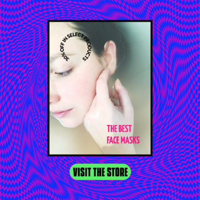 Ad Banner Template with Discounts for Beauty Dropshippers 2937h