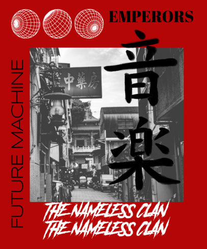 Trendy T-Shirt Design Maker Featuring an Urban Style and a Picture of a Street 