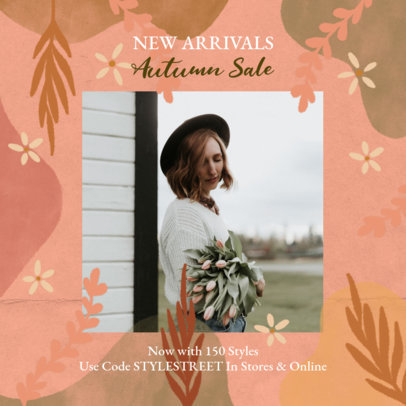 Instagram Post Template for a New Fall Collection