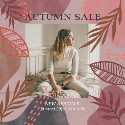 Autumn-Inspired Instagram Post Maker for a Flash Sale