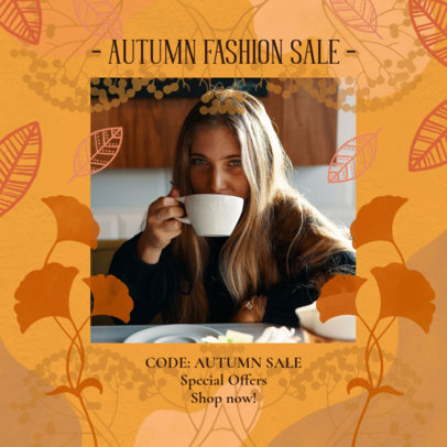 Instagram Post Template for an Autumn Fashion Sale