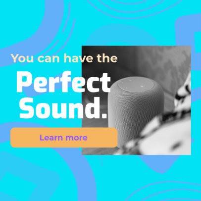 Ad Banner Maker for a Dropshipping Speakers Seller 2936a