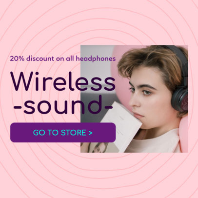 Ad Banner Design Template for an Electronics Dropshipping Business 2936g