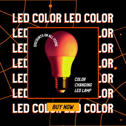 Ad Banner Generator for a Dropshipping LED Lamps Sale 2937c