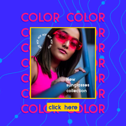 Ad Banner Template for a Sunglasses Dropshipping Offer 2937e