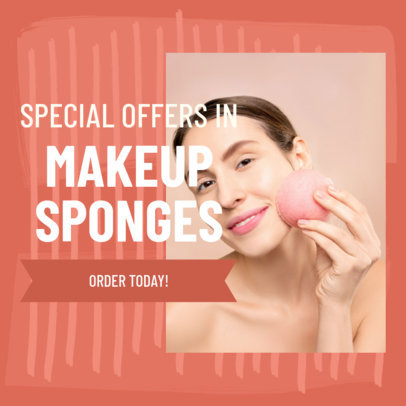 Dropshipper-Aimed Ad Banner Design Template for a Beauty Products Company 2936j
