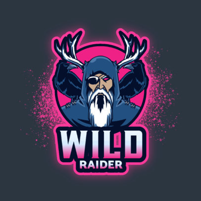 Gaming Logo Maker of a Norse Raider 