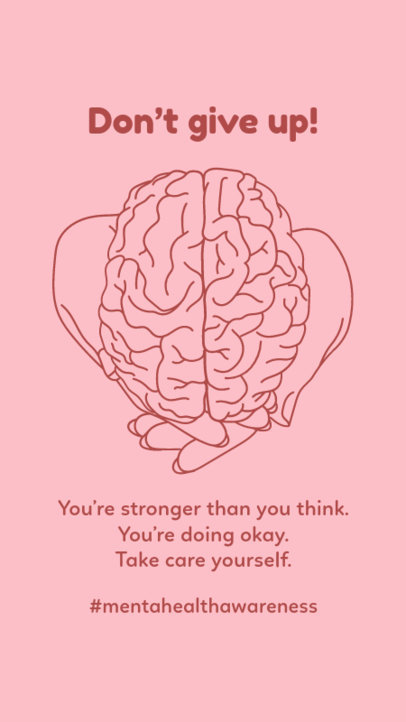 Instagram Story Template for World Mental Health Day