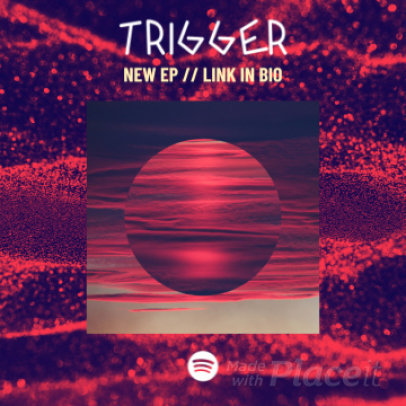 Trippy Instagram Post Video Creator for an EDM Artist's EP Announcement 2242