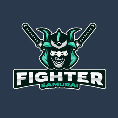 Logo Maker for a Gaming Squad Inspired by the Ancient Samurai