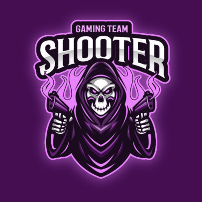 Gaming Team Logo Creator with a Shooting Reaper Graphic