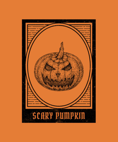 T-Shirt Design Maker Featuring Vintage-Looking Halloween Illustrations