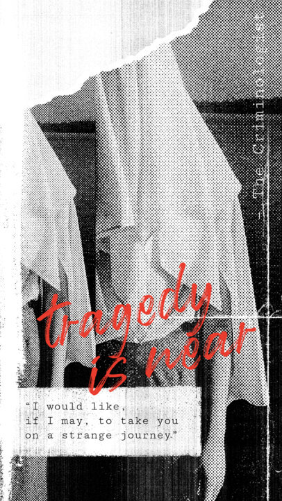 Horror-Themed Instagram Story Design Template for Halloween