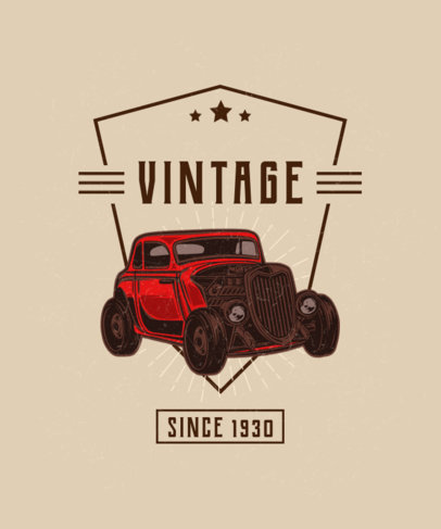 T-Shirt Design Maker Featuring Hot Rod Graphics 2936-el1