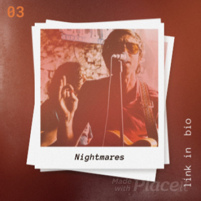 Instagram Post Video Maker for Rock Musicians Featuring Instant Picture Frames 2256