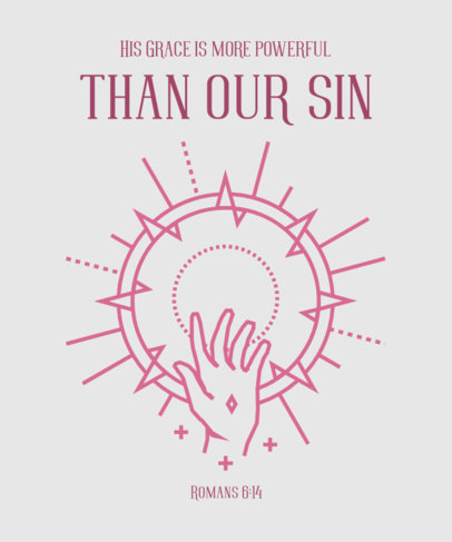 T-Shirt Design Maker Featuring Christian-Related Graphics