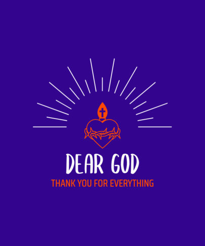 T-Shirt Design Generator Featuring a Heart with a Crown of Thorns