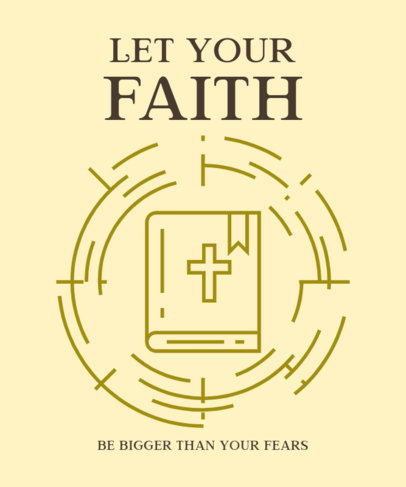 Religious T-Shirt Design Maker with a Faithful Quote