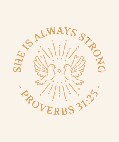 Christianity T-Shirt Design Maker with Faith Quotes