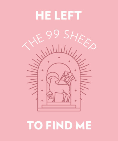 T-Shirt Design Maker Featuring a Christian Quote