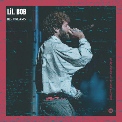 Album Cover Maker Featuring a Picture of a Hip Hop Artist