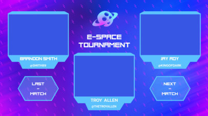 Twitch Overlay Creator for a Gaming Championship Featuring Three Webcam Frames 2971f