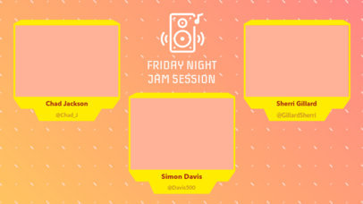 Twitch Overlay Maker Featuring Three Webcam Frames 2971a