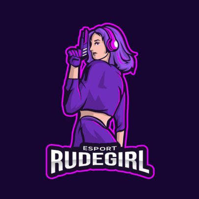 Gaming Logo Maker Featuring Shooting Characters