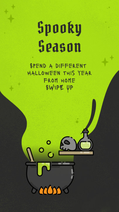 Instagram Story Creator for an Indoor Halloween Celebration