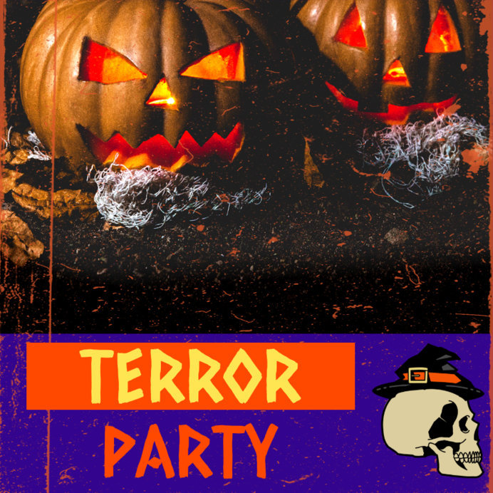 Instagram Post Creator for a Horror-Themed Halloween Party