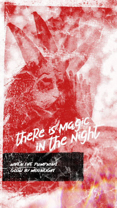 Instagram Story Design Creator with a Horror-Themed Graphic