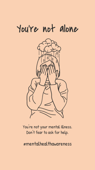 Illustrated Instagram Story Maker for Mental Health Awareness Month