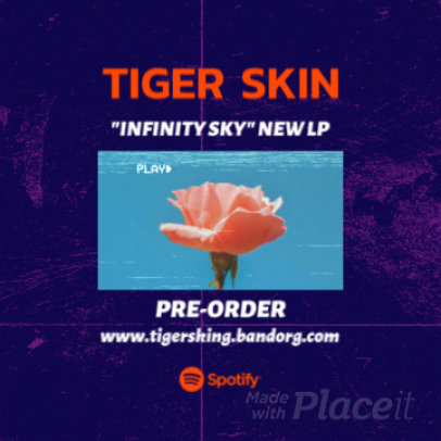 Instagram Post Video Maker for an Indie Pop Band with Bold Letters 2239