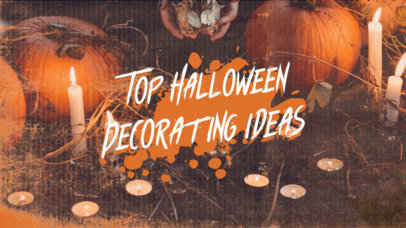 YouTube Thumbnail Generator with a Halloween Decoration-Theme