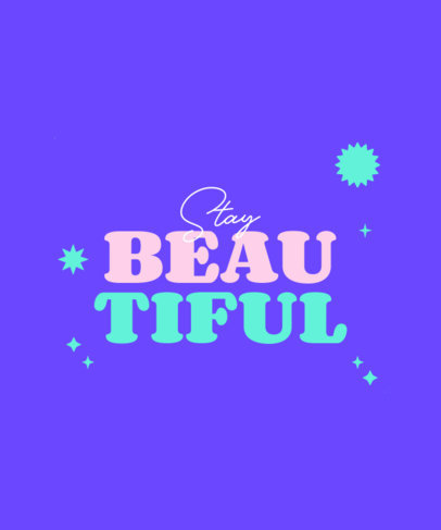 Girly T-Shirt Design Generator with a Bold Typography