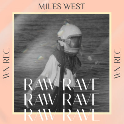 Music Album Cover Design Maker Featuring Cool Overlays