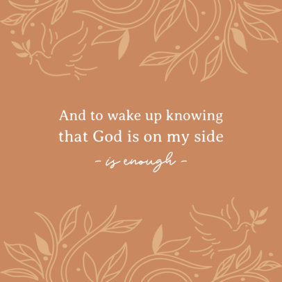 Christian Instagram Post Design Creator Featuring Inspiring Quotes