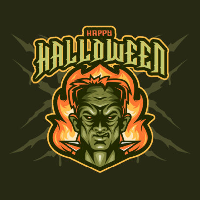 Gaming Logo Maker Featuring Creepy Holiday Characters