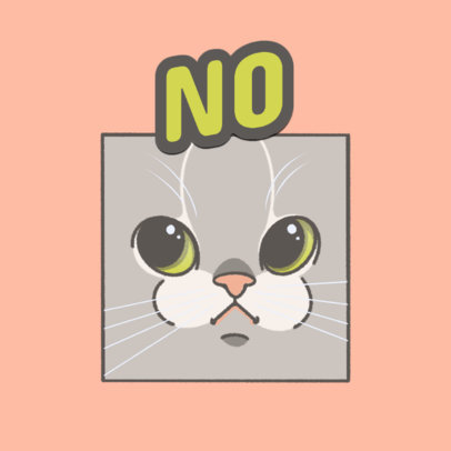 Twitch Emote Logo Generator with an Illustrated Cat 