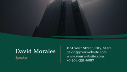 Professional Business Card Template with Background Photos