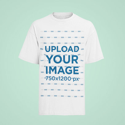 Mockup of a Ghosted T-Shirt Centered on a Colores Background 42432-r-el2