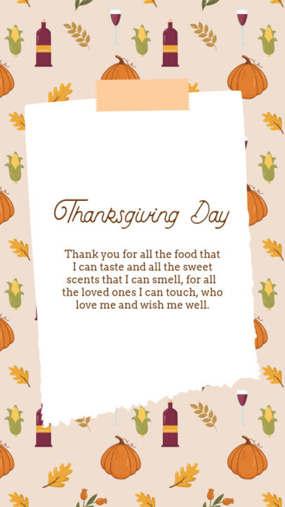 Instagram Story Design Maker for Thanksgiving Day