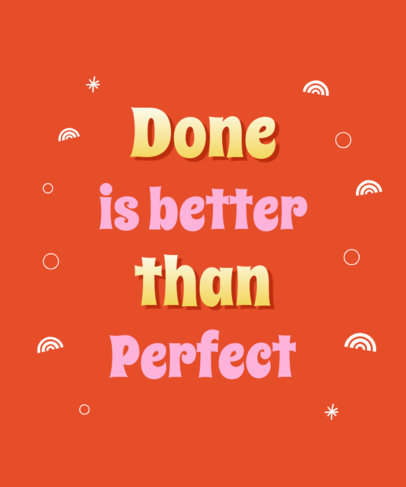 T-Shirt Design Template Featuring Abstract Doodles and a Gradient Font 2981j