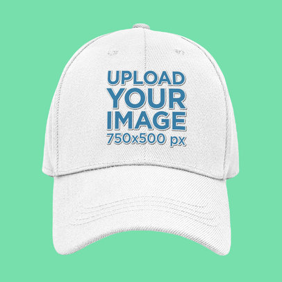Dad Hat Mockup Featuring a Dad Hat in a Colored Setting
